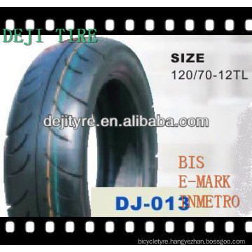 motorcycle tyre /tube/tubeless 120/70-12T/L 35% 40% 45% 50% rubber content